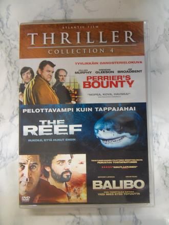 Thriller Collection 4, Perrier's Bounty, The Reef, Balibo, 3 elokuvaa (DVD)