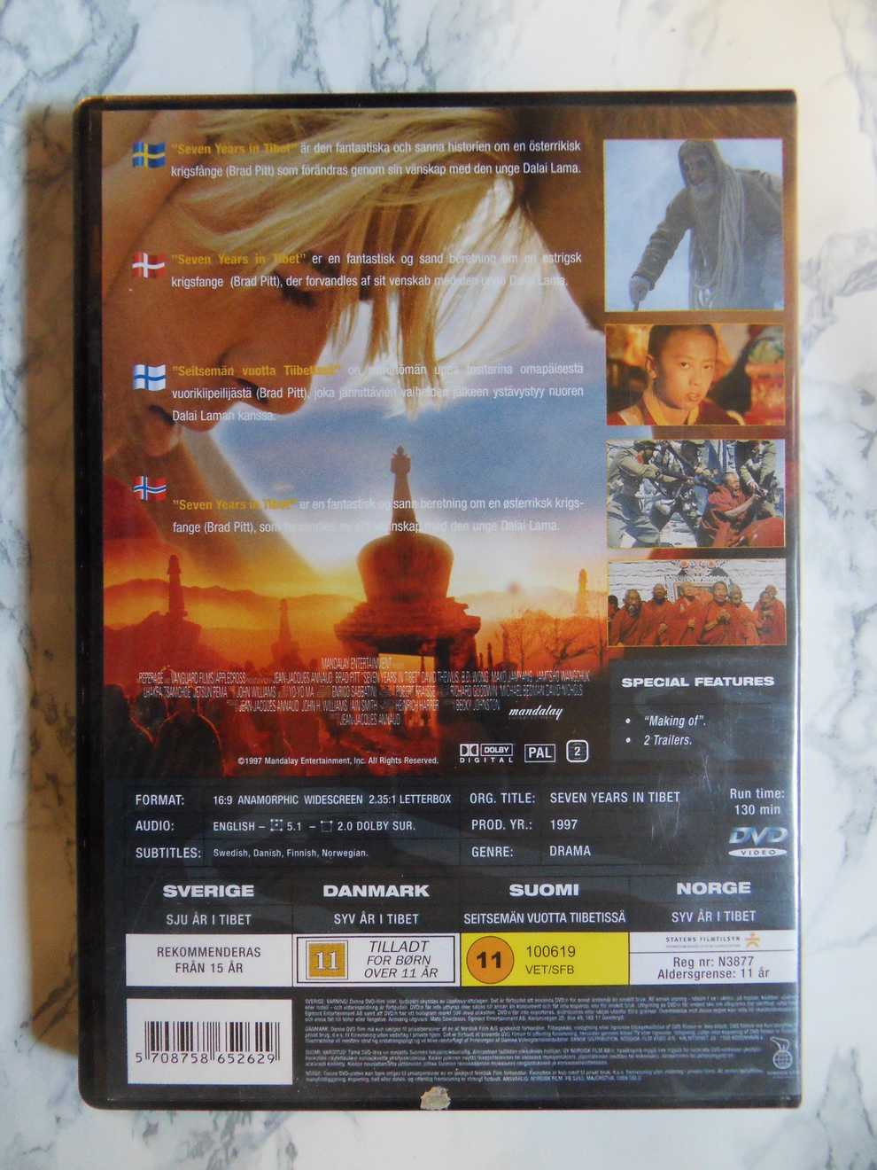 Seven Years In Tibet (DVD) - Image 2