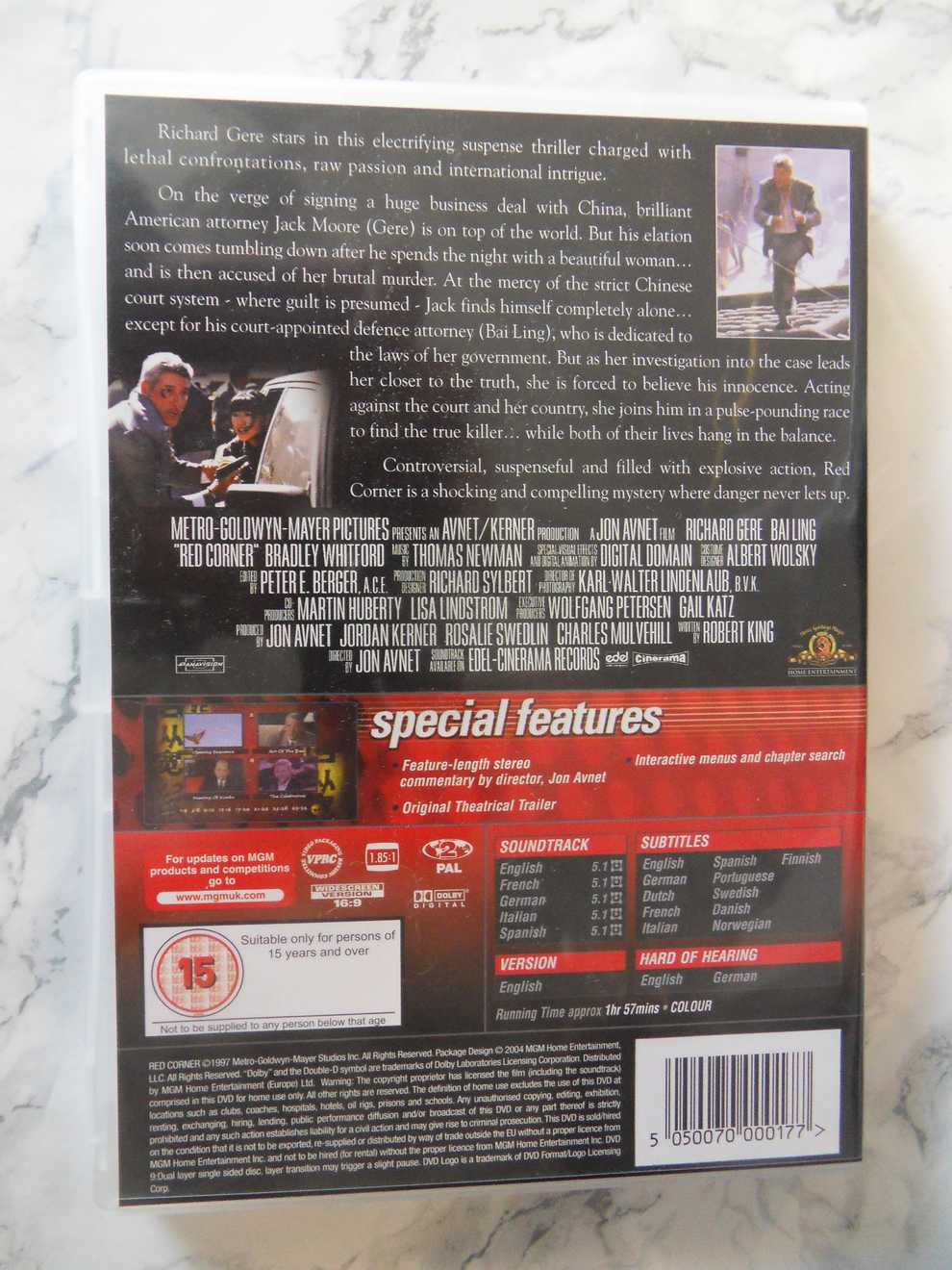 Red Corner (DVD) Antikvariaatti Divari Saesoteria