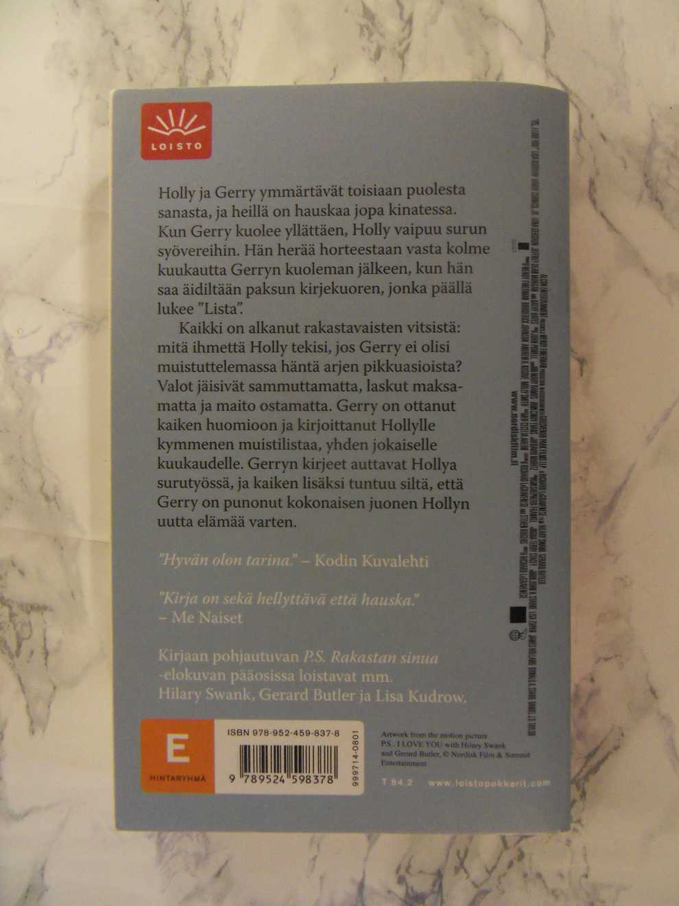 P. S. Rakastan sinua, Cecelia Ahern - Image 2